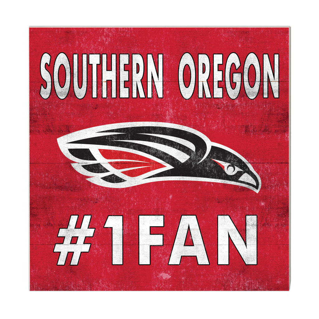 10x10 Team Color #1 Fan Southern Oregon University Raiders