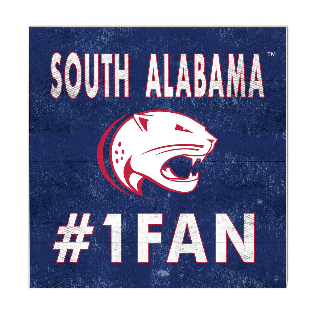 10x10 Team Color #1 Fan University of Southern Alabama Jaguars