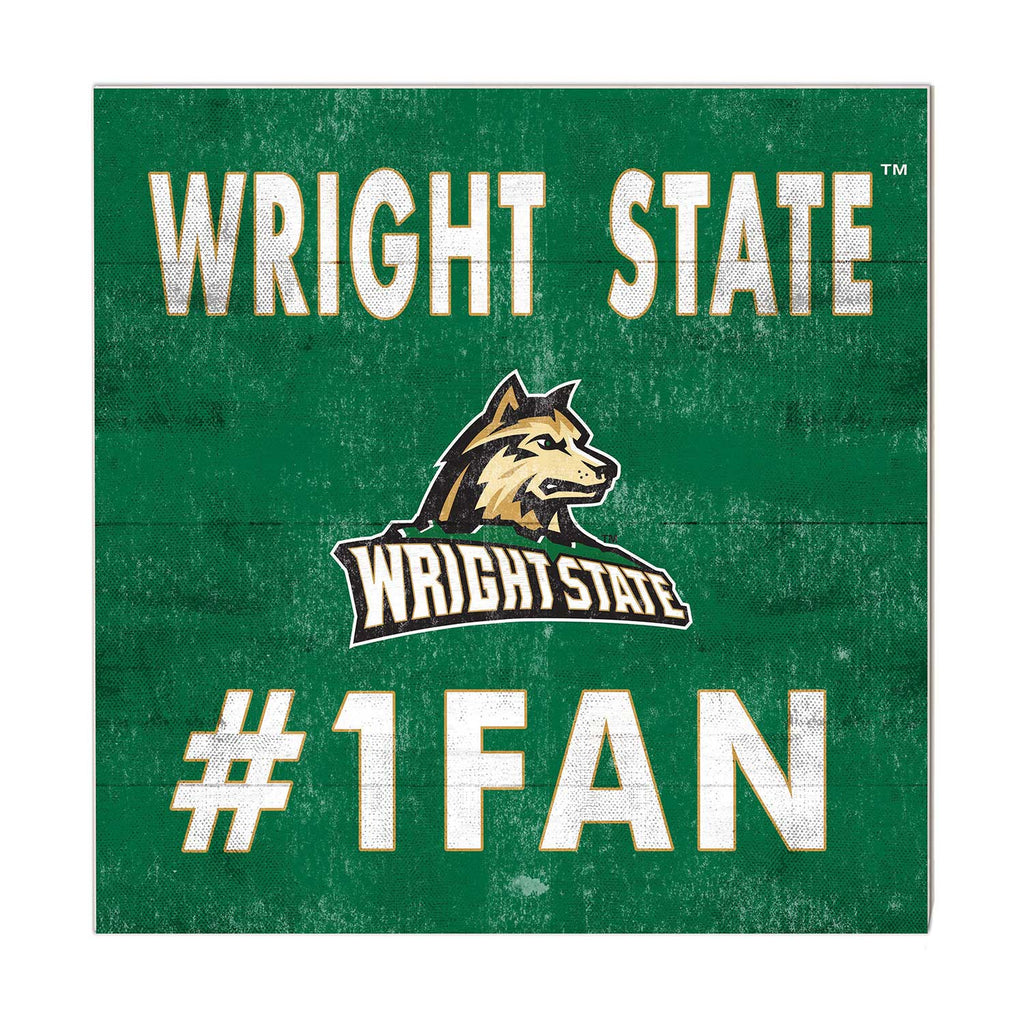 10x10 Team Color #1 Fan Wright State University - Lake Campus