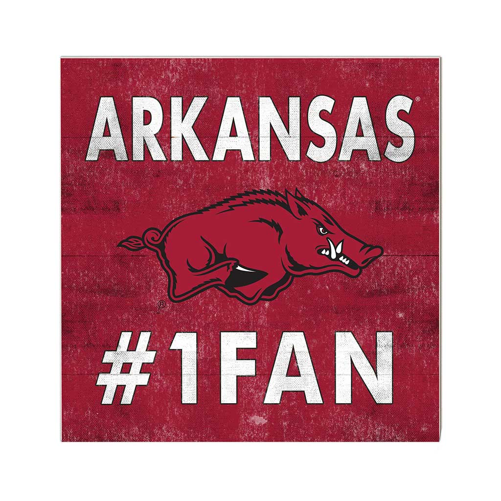 10x10 Team Color #1 Fan Arkansas Razorbacks
