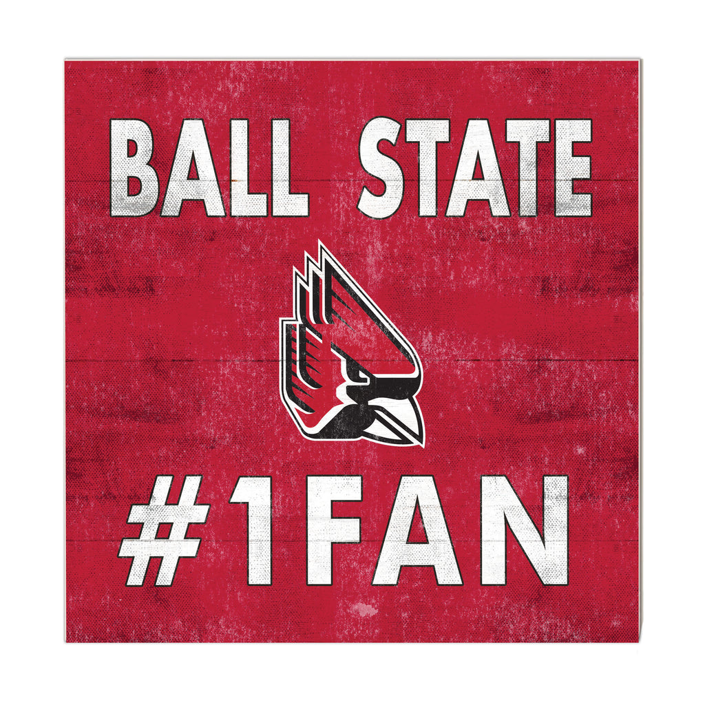 10x10 Team Color #1 Fan Ball State Cardinals