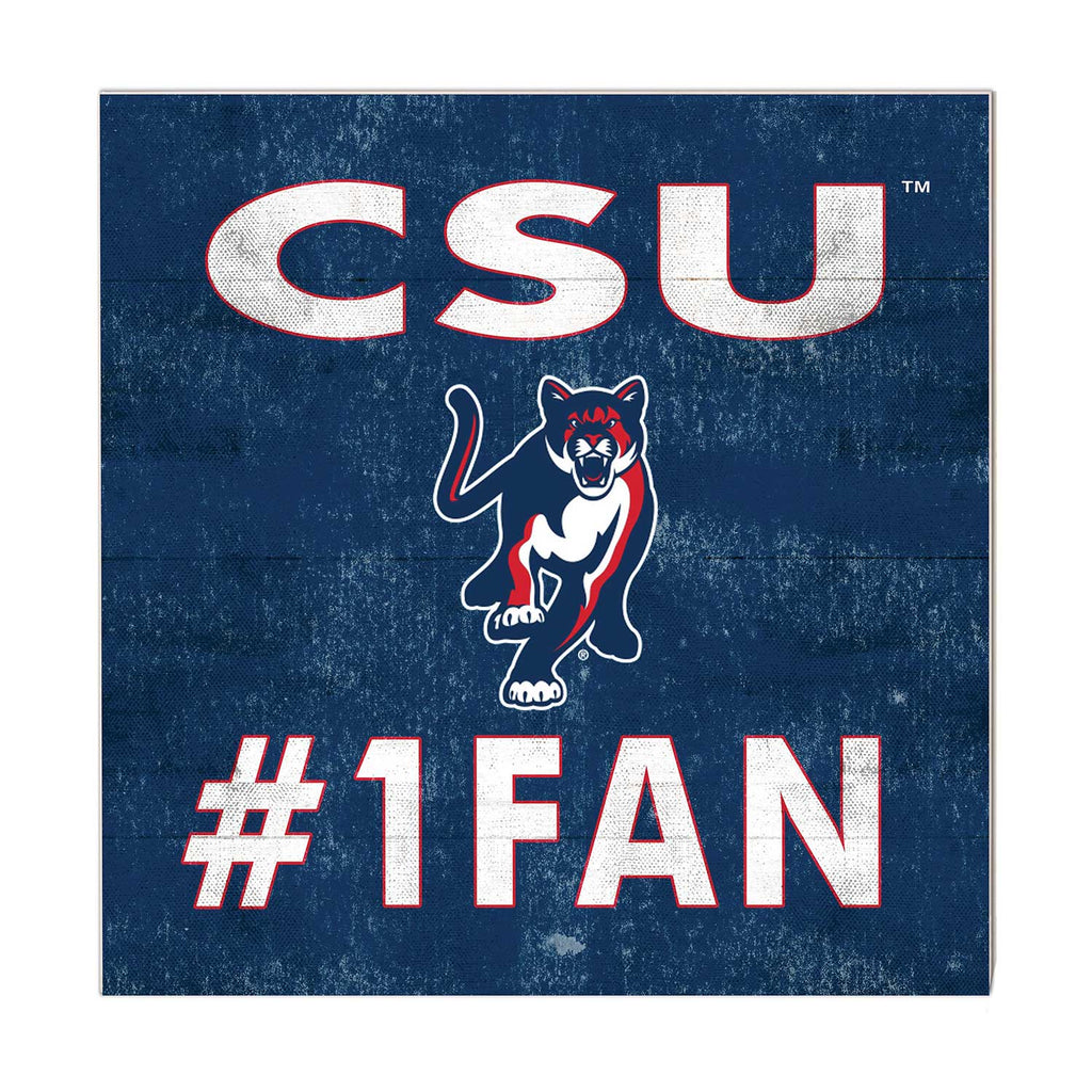 10x10 Team Color #1 Fan Columbus State University Cougars