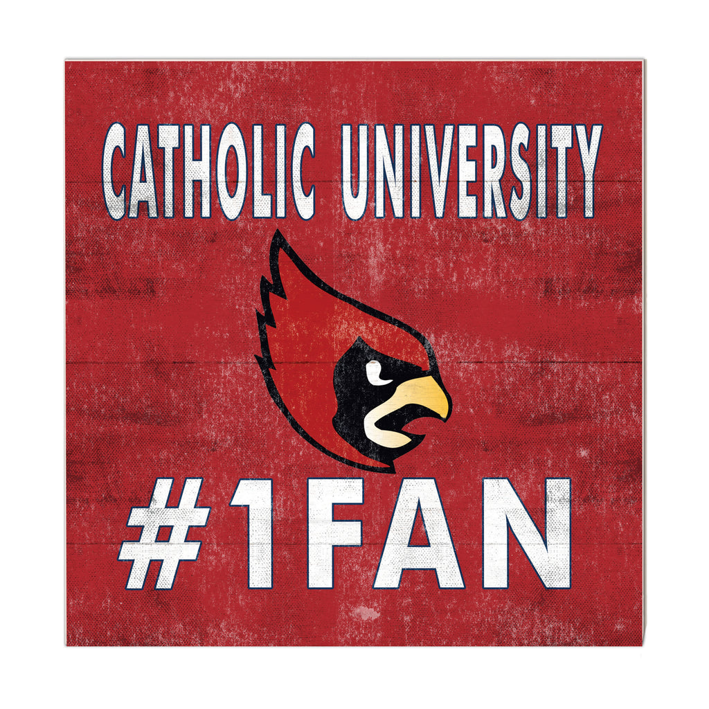 10x10 Team Color #1 Fan Catholic University Cardinals