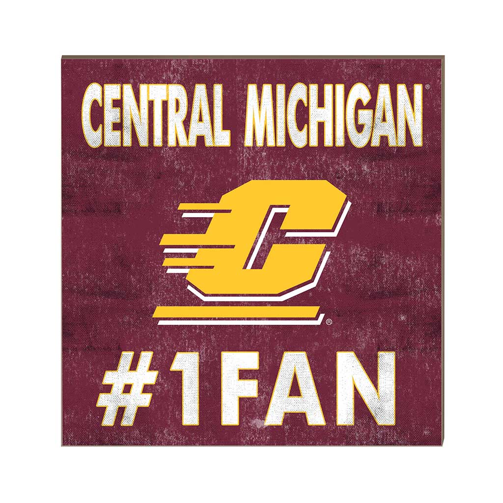 10x10 Team Color #1 Fan Central Michigan Chippewas