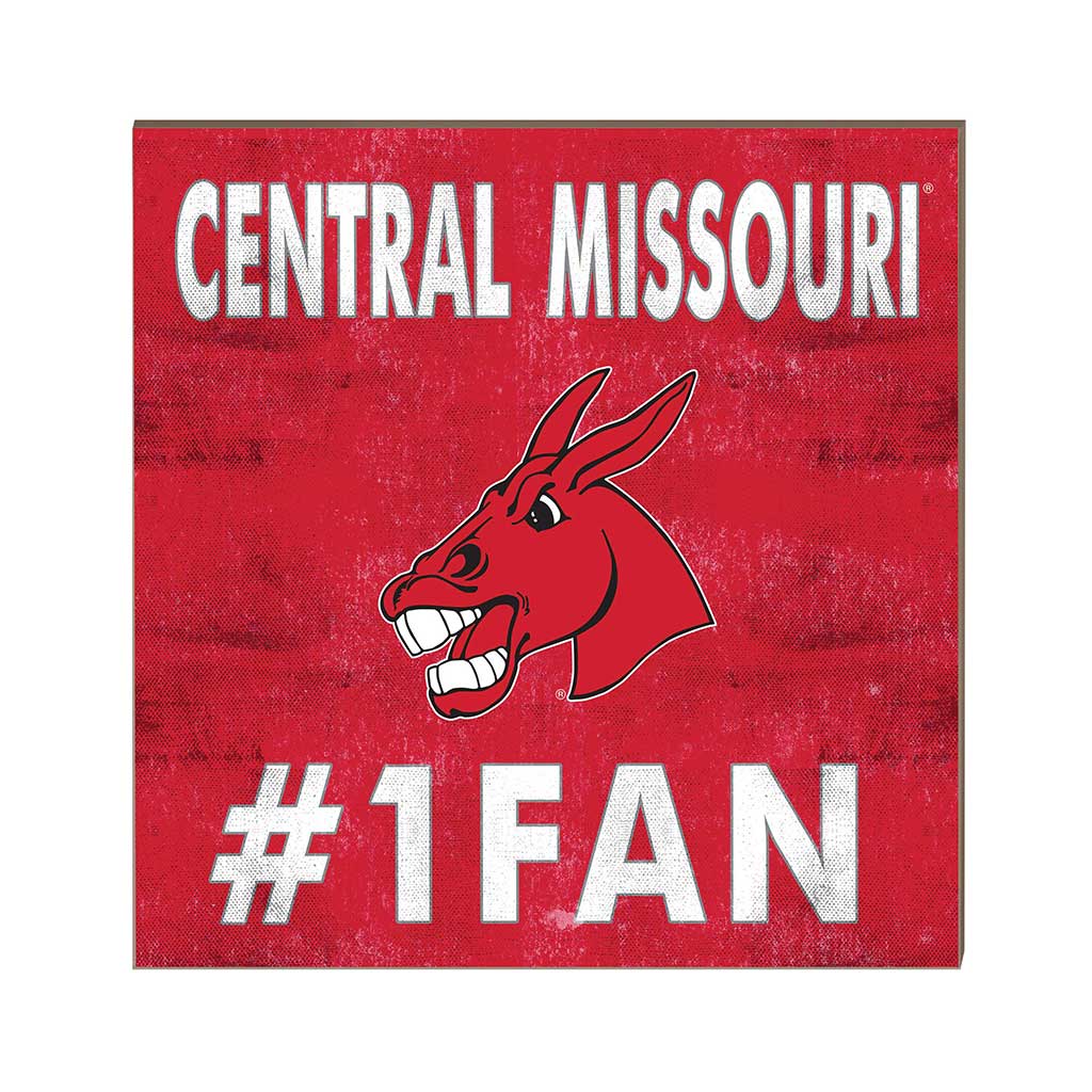 10x10 Team Color #1 Fan Central Missouri Mules