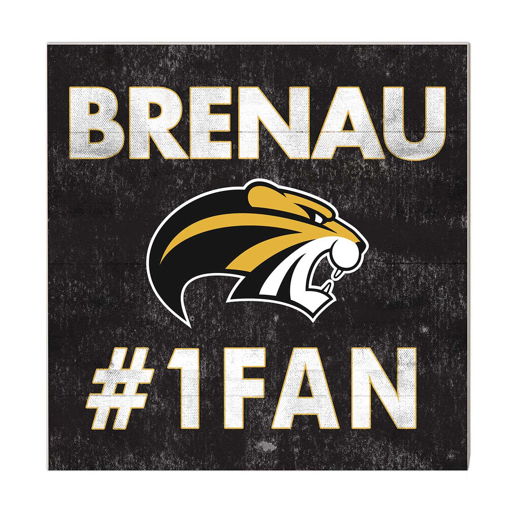 10x10 Team Color #1 Fan Brenau University Golden Tigers