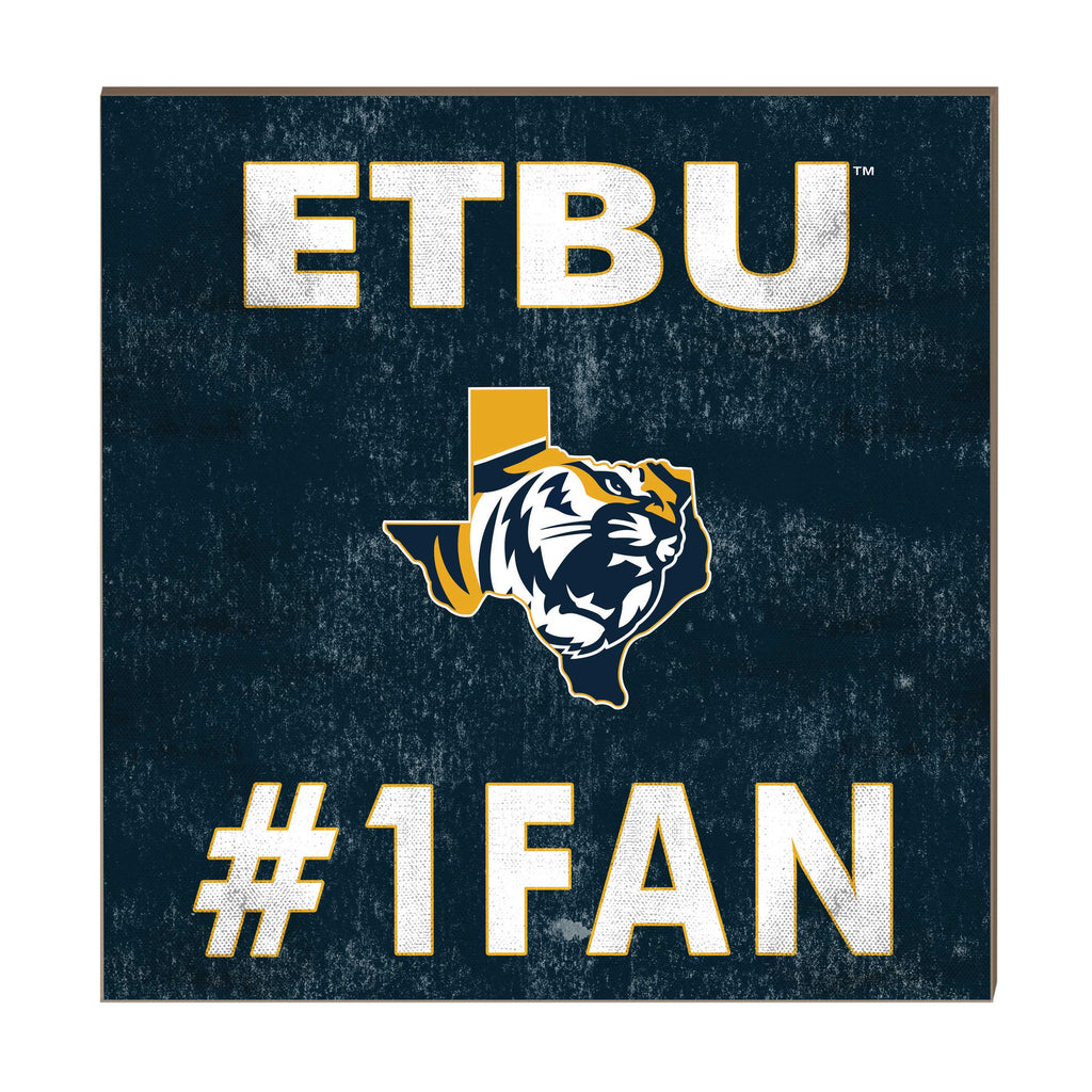 10x10 Team Color #1 Fan East Texas Baptist Tigers