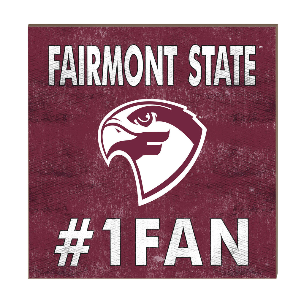 10x10 Team Color #1 Fan Fairmont State Falcons