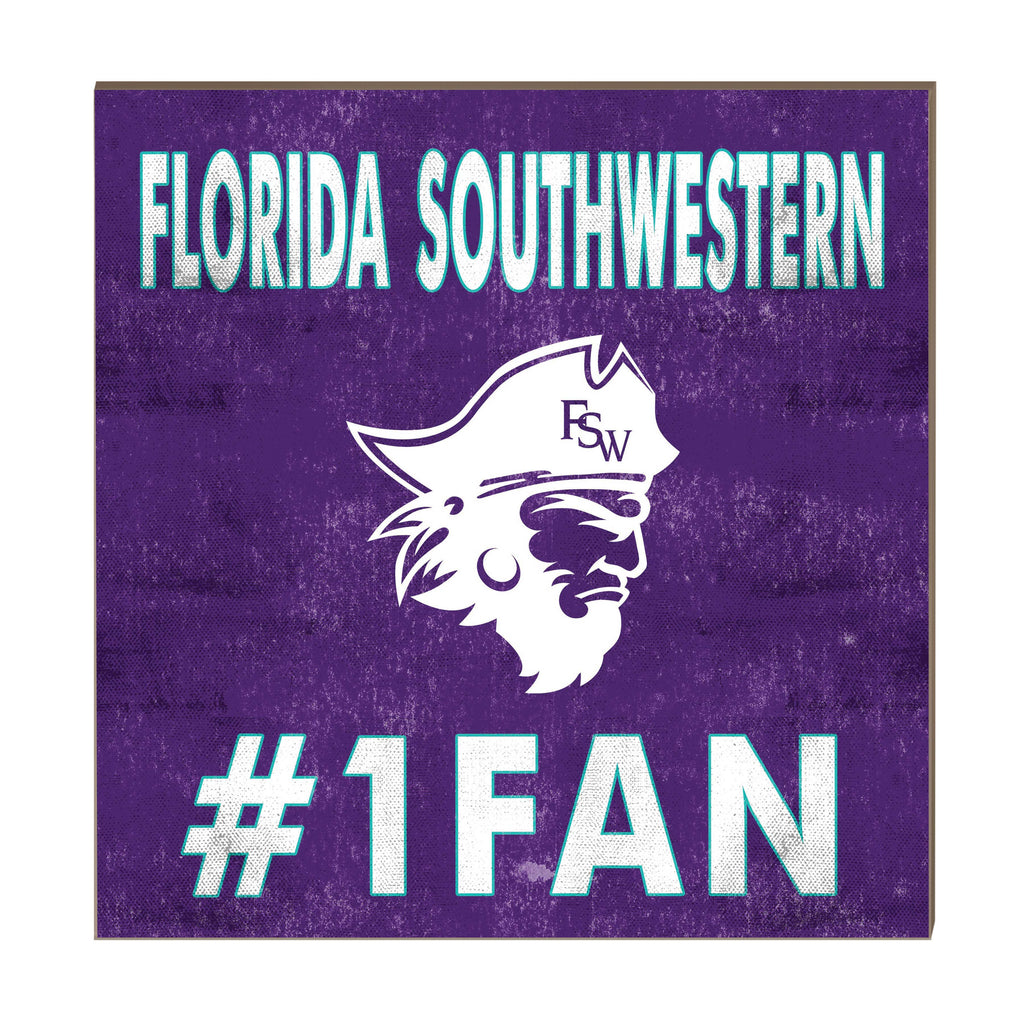 10x10 Team Color #1 Fan Florida Southwestern State Buccaneers