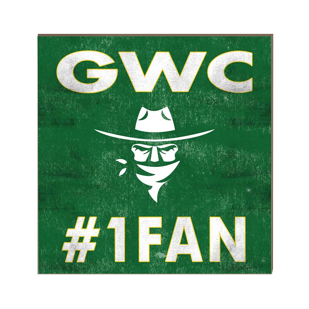 10x10 Team Color #1 Fan Golden West Coast College Rustlers