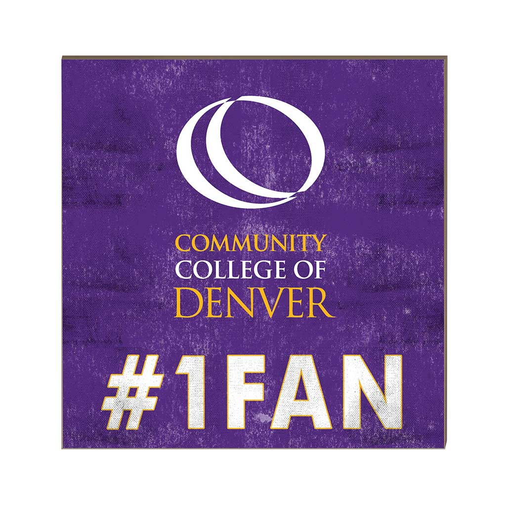10x10 Team Color #1 Fan Community College of Denver