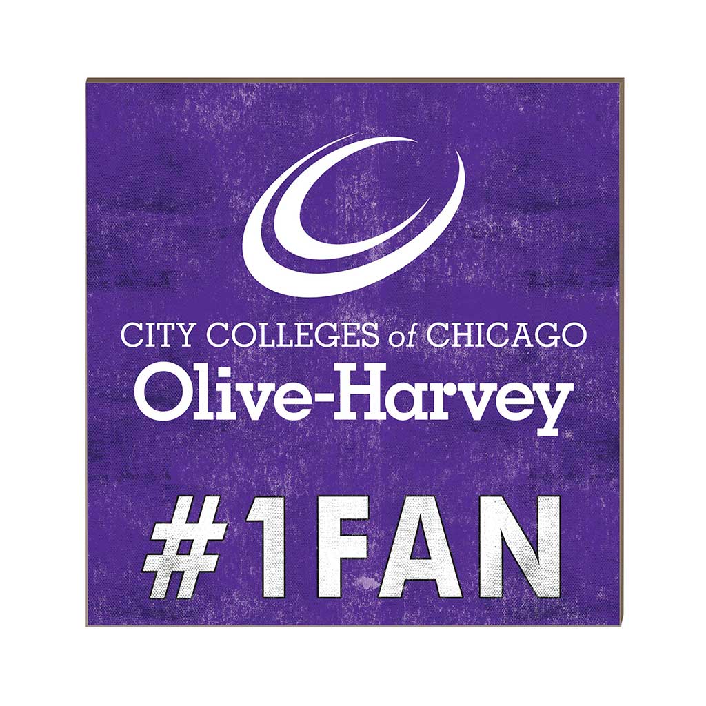 10x10 Team Color #1 Fan Olive-Harvey College Panthers