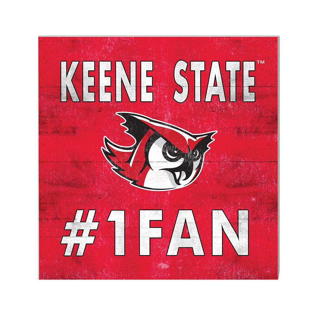 10x10 Team Color #1 Fan Keene State College Owls