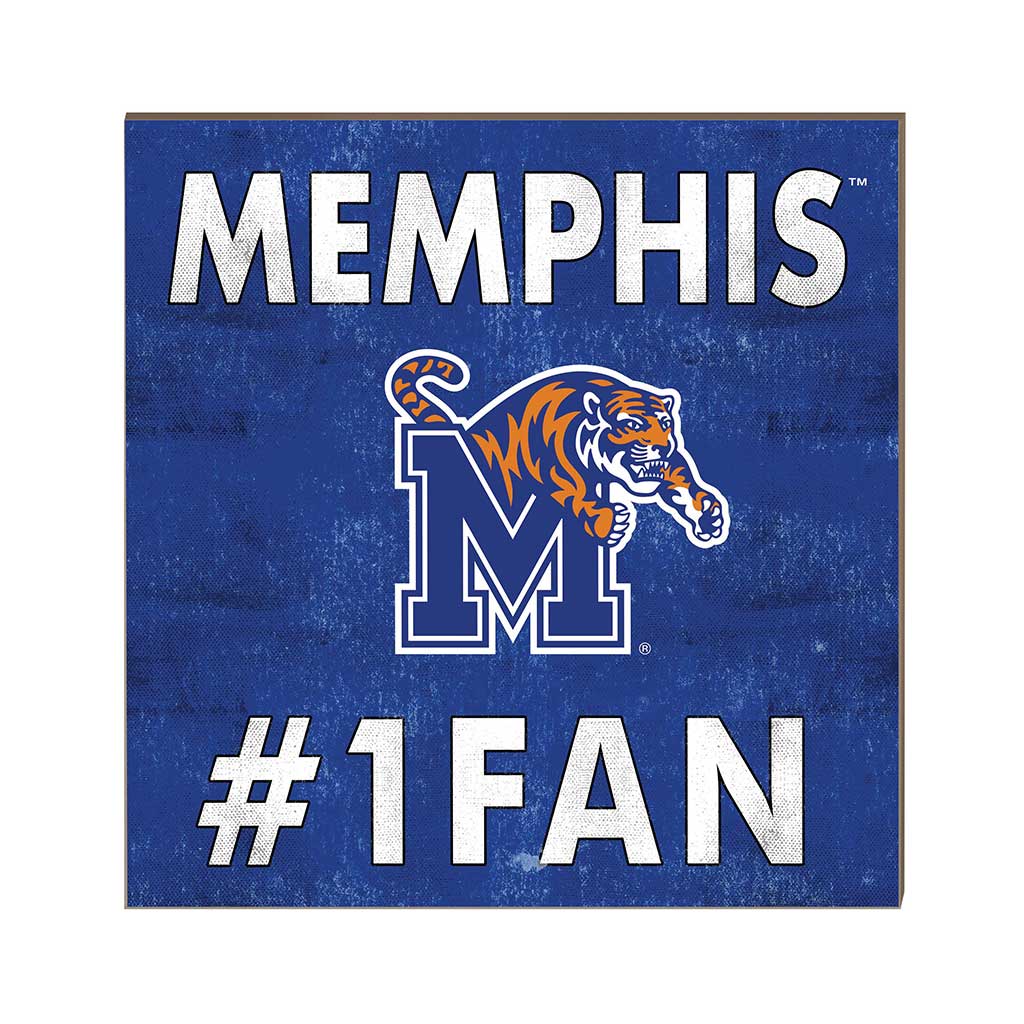 10x10 Team Color #1 Fan Memphis Tigers