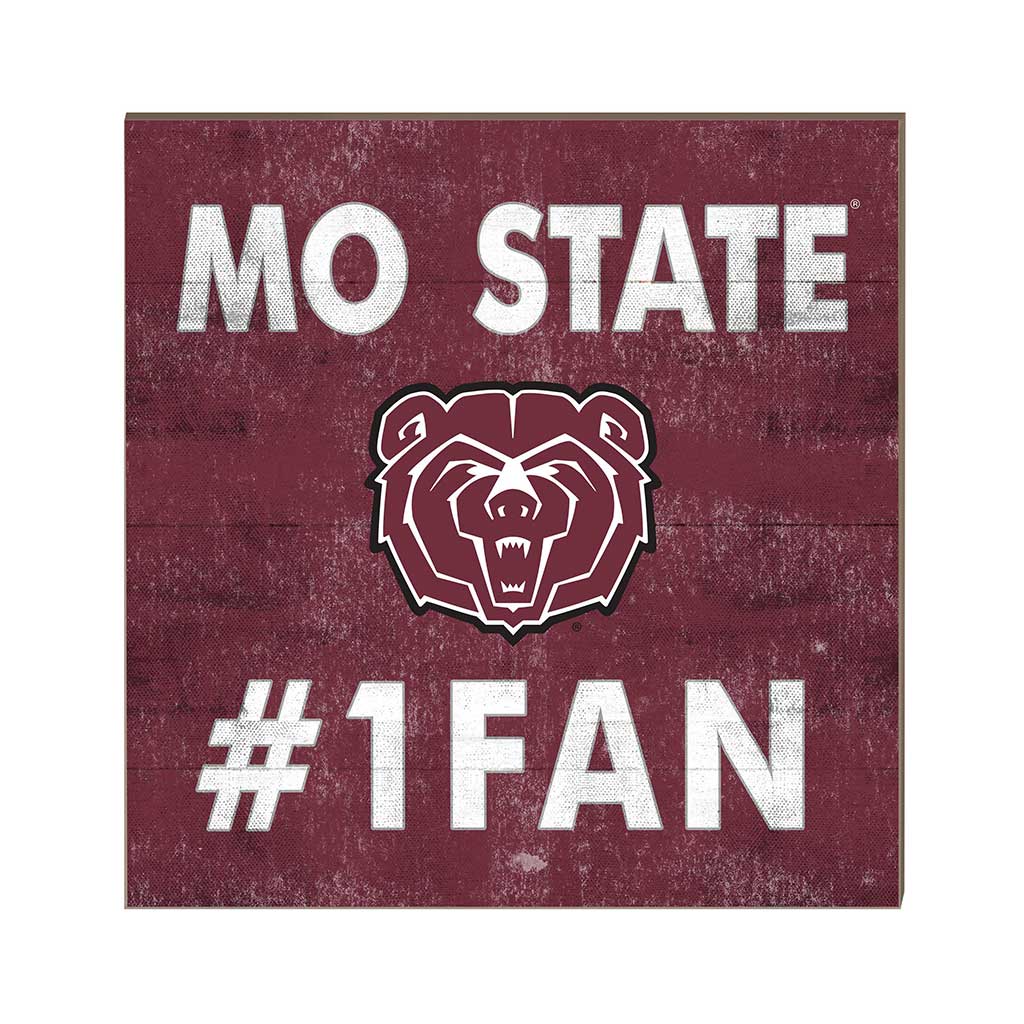 10x10 Team Color #1 Fan Missouri State Bears