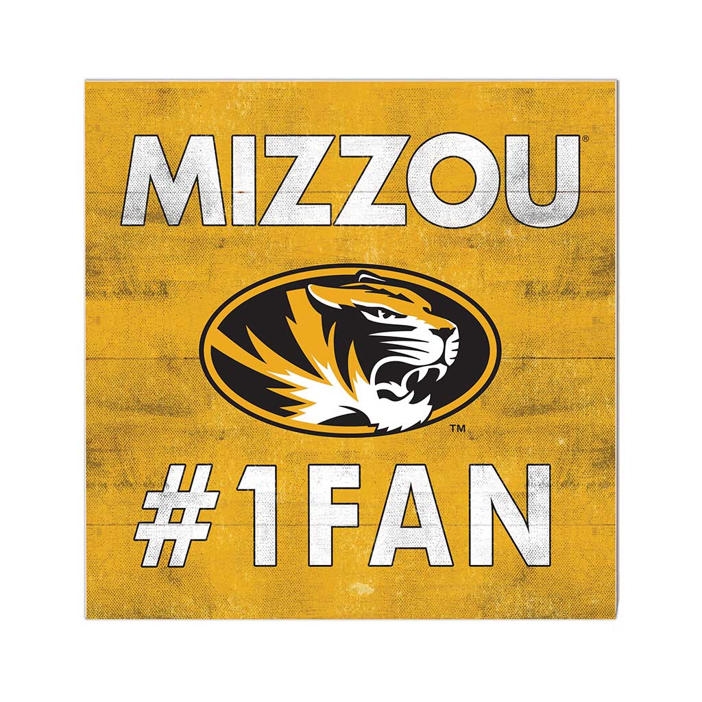 10x10 Team Color #1 Fan Missouri Tigers