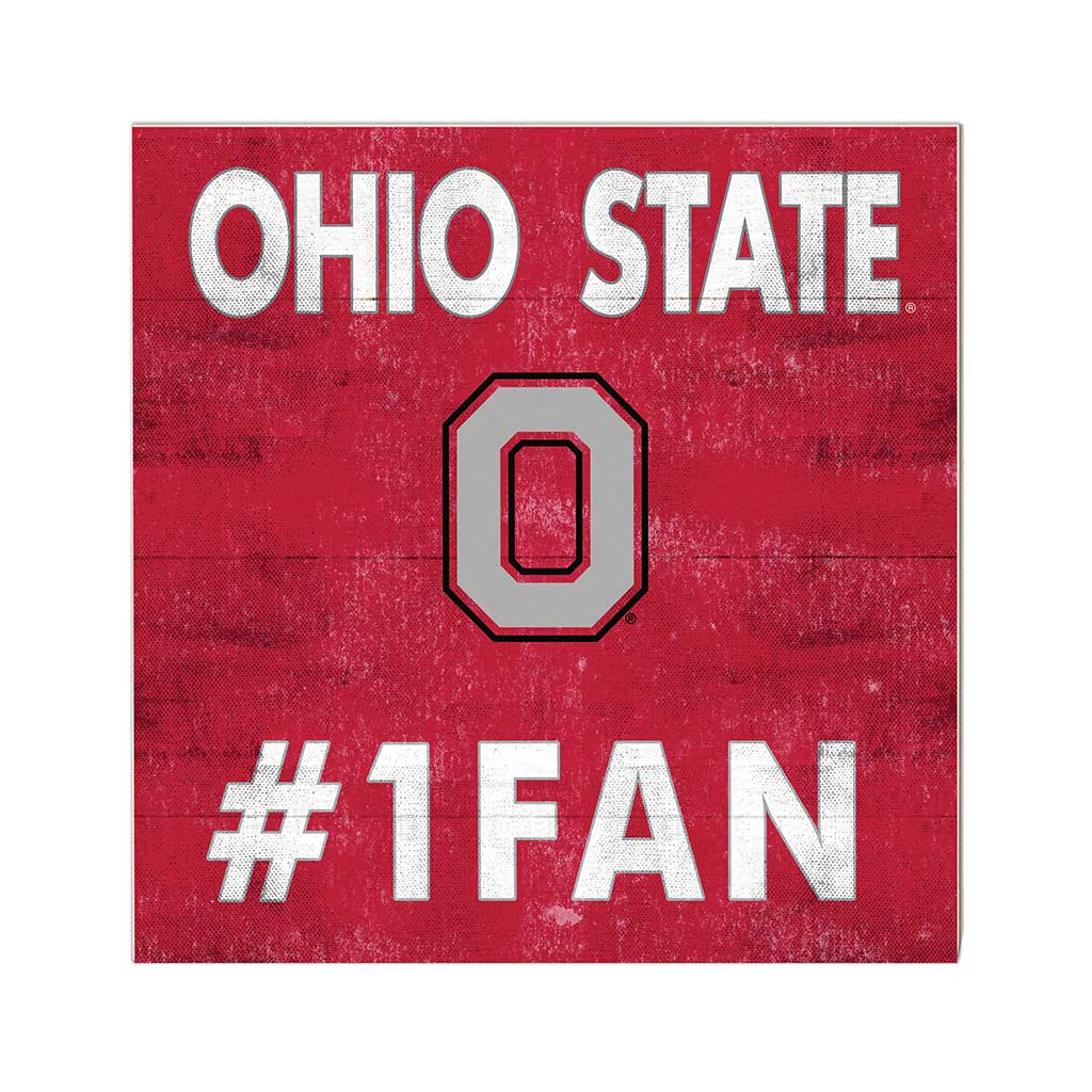 10x10 Team Color #1 Fan Ohio State Buckeyes
