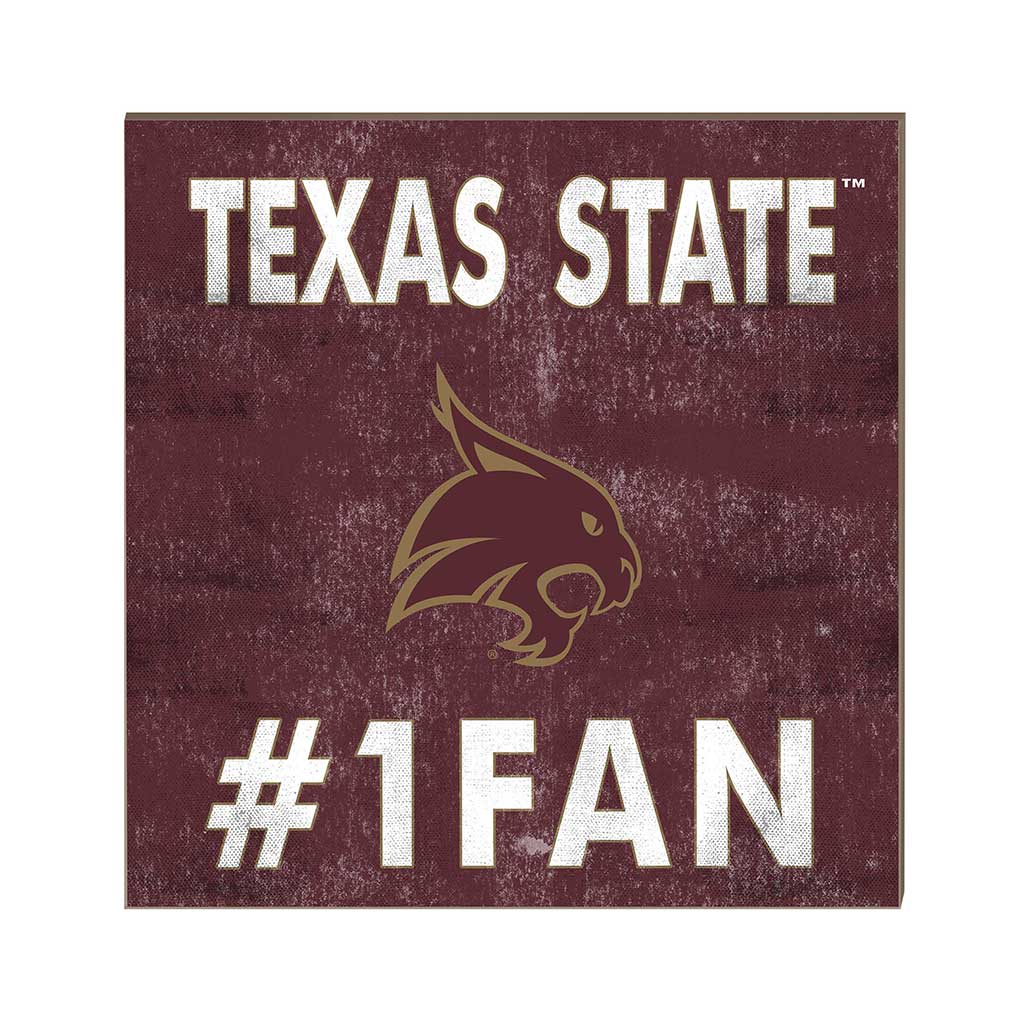 10x10 Team Color #1 Fan Texas State Bobcats