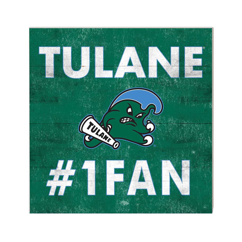 10x10 Team Color #1 Fan Tulane Green Wave
