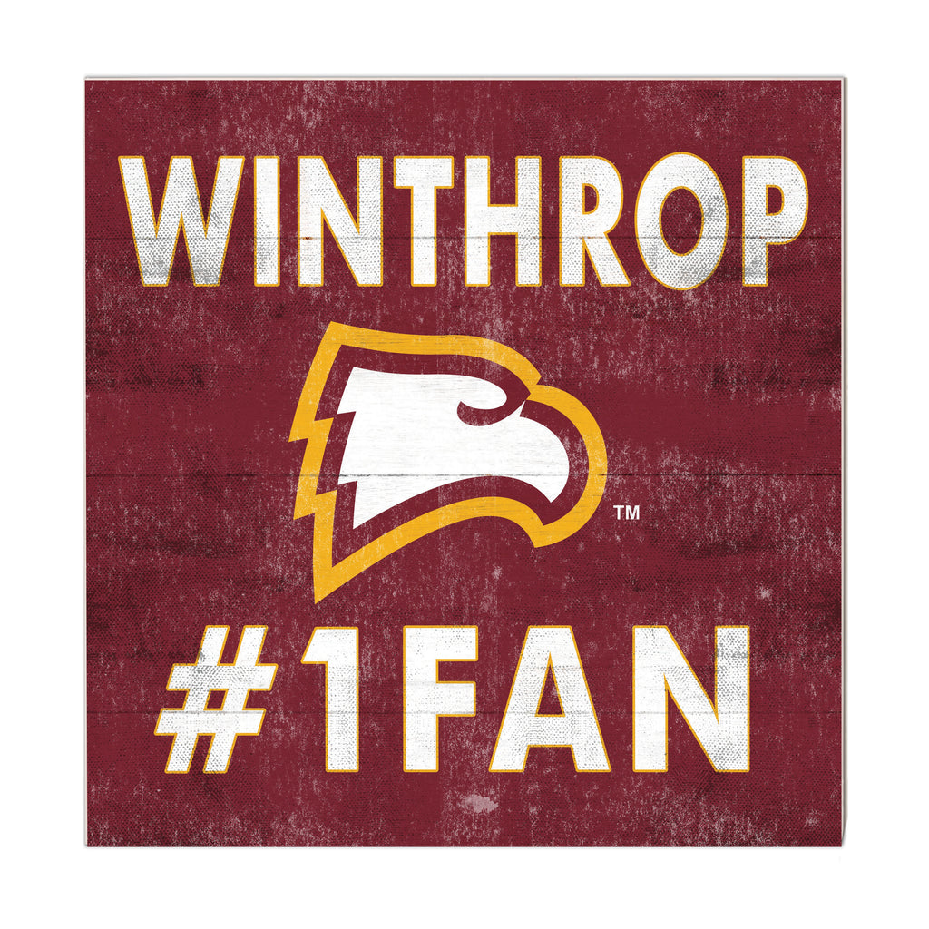10x10 Team Color #1 Fan Winthrop Eagles