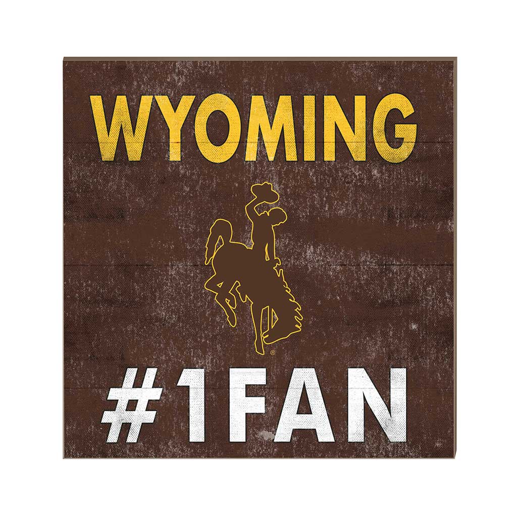 10x10 Team Color #1 Fan Wyoming Cowboys