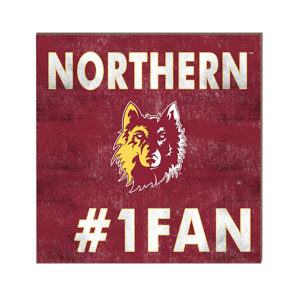 10x10 Team Color #1 Fan Northern State University Wolves