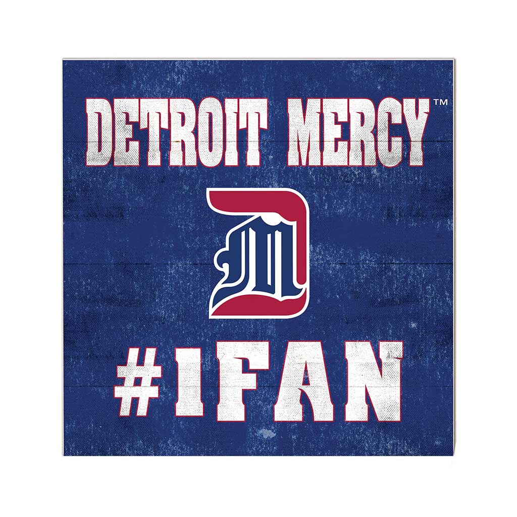 10x10 Team Color #1 Fan Detroit Mercy Titans