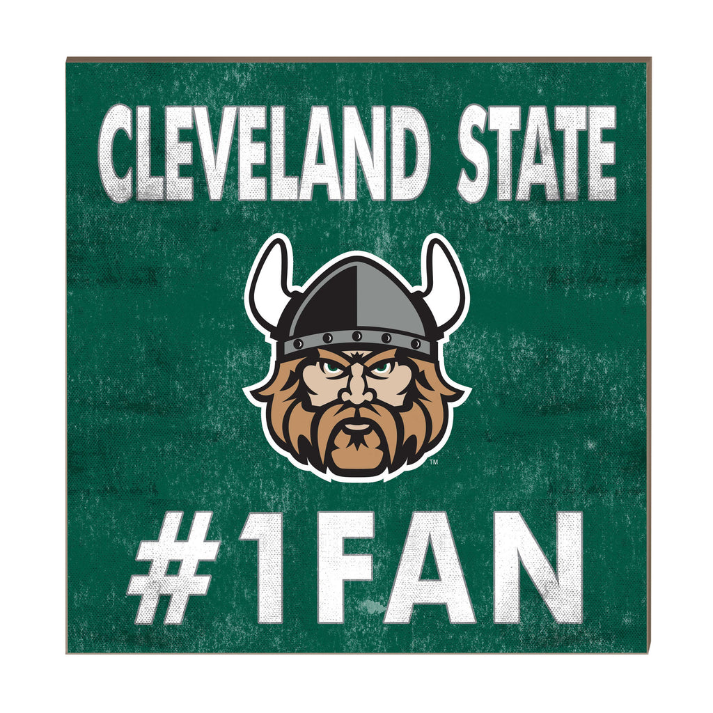 10x10 Team Color #1 Fan Cleveland State Vikings