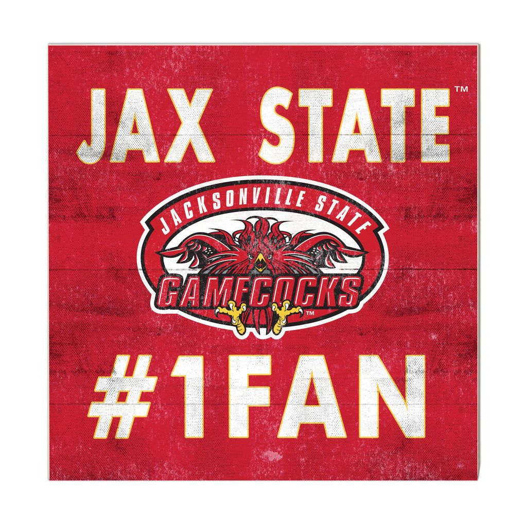 10x10 Team Color #1 Fan Jacksonville State Gamecocks