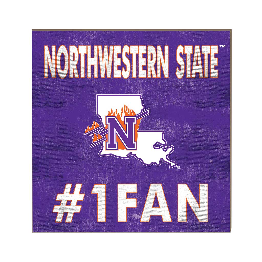10x10 Team Color #1 Fan Northwestern State Demons
