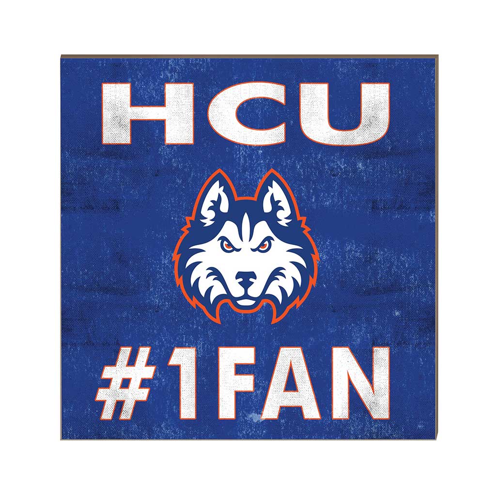 10x10 Team Color #1 Fan Houston Christian Huskies