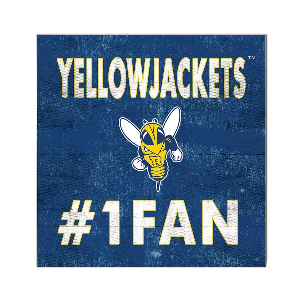 10x10 Team Color #1 Fan University of Rochester Yellowjacket