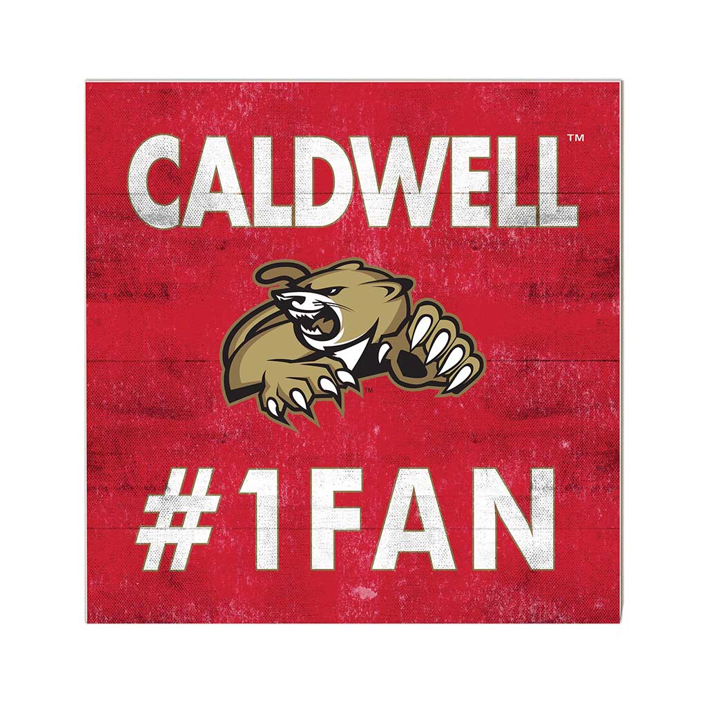 10x10 Team Color #1 Fan Caldwell University COUGARS