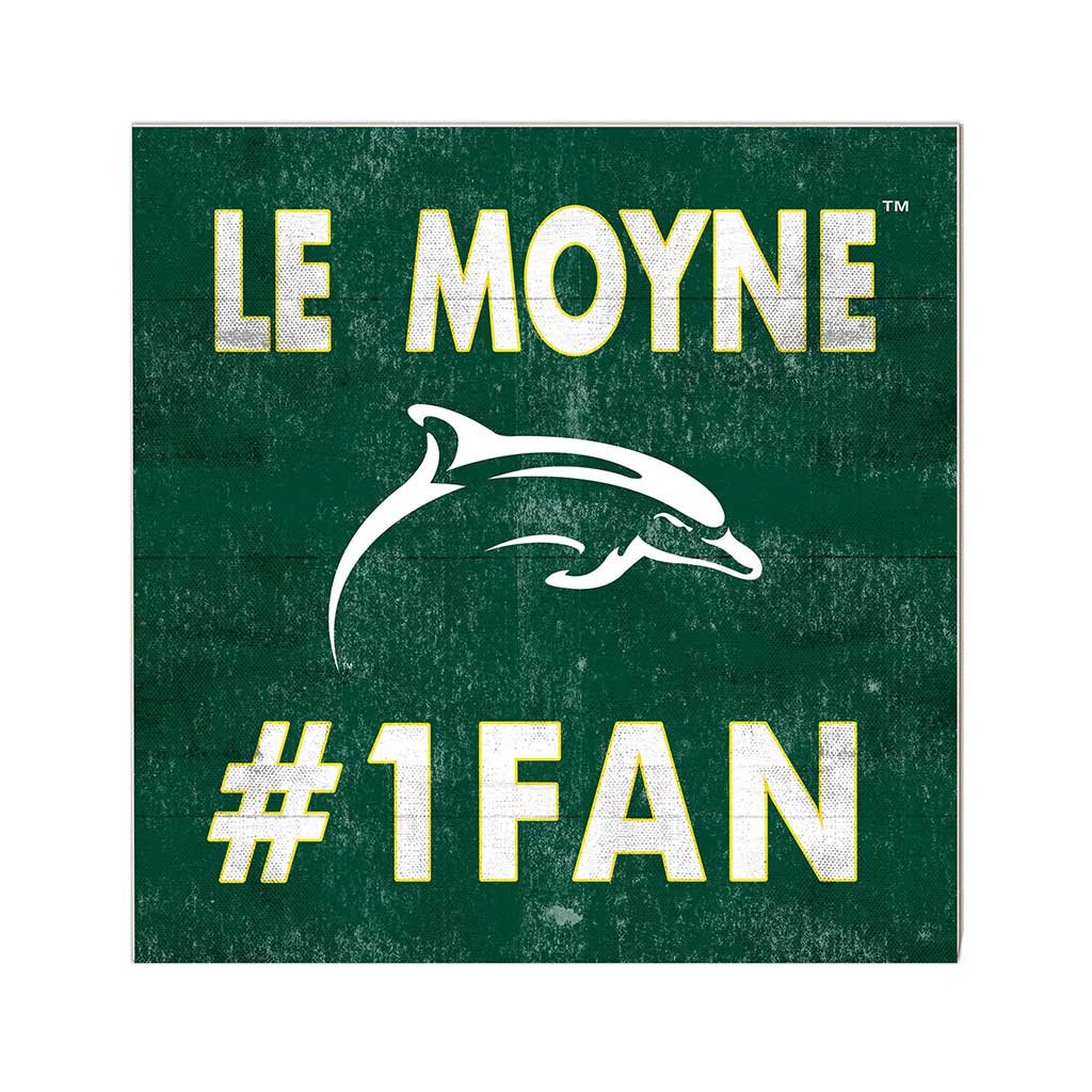10x10 Team Color #1 Fan Le Moyne College DOLPHINS