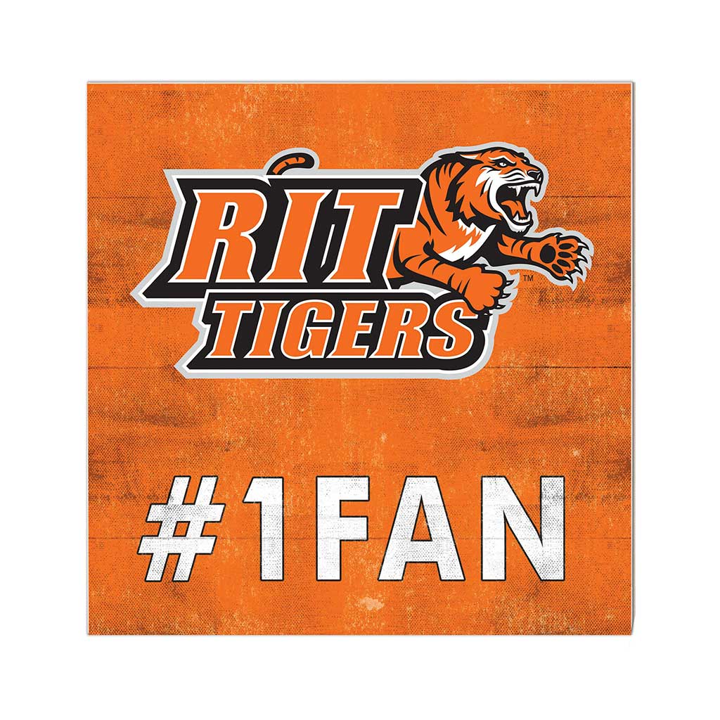 10x10 Team Color #1 Fan Rochester Institute of Technology Tigers