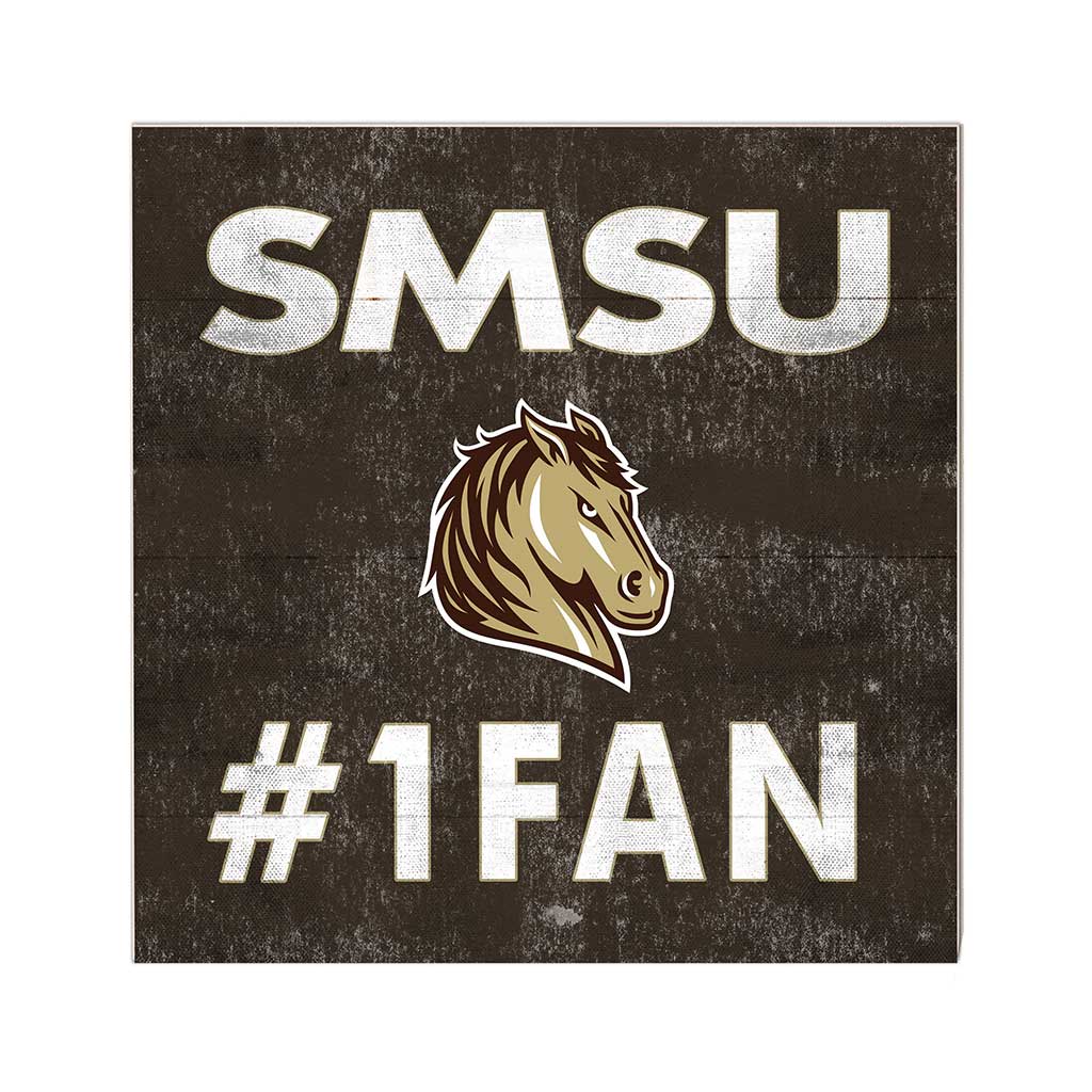 10x10 Team Color #1 Fan Southwest Minnesota State University Mustangs