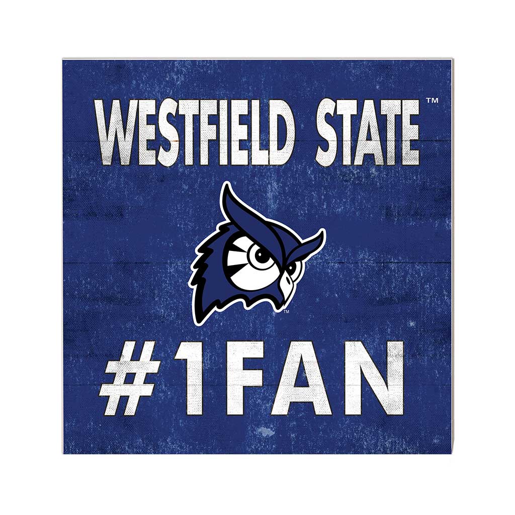 10x10 Team Color #1 Fan Westfield State University Owls