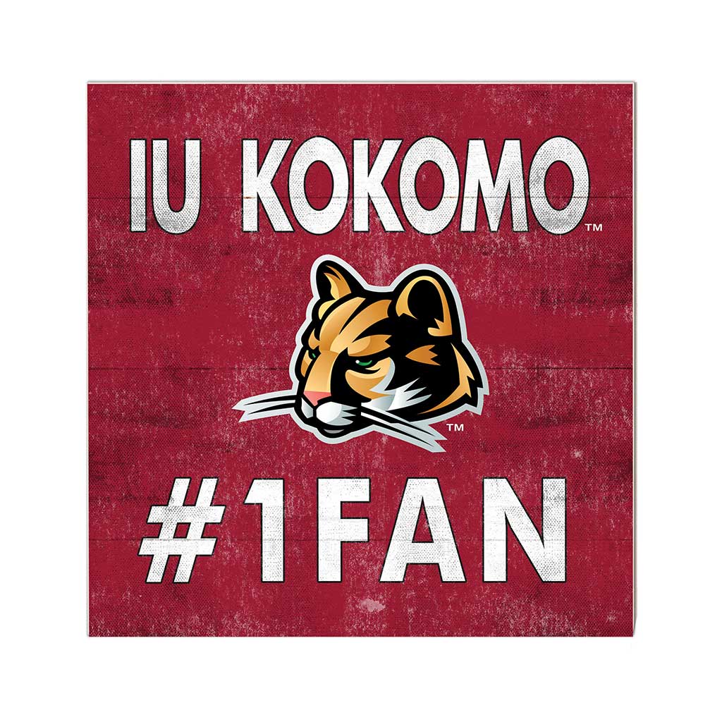 10x10 Team Color #1 Fan Indiana University Kokomo Cougars