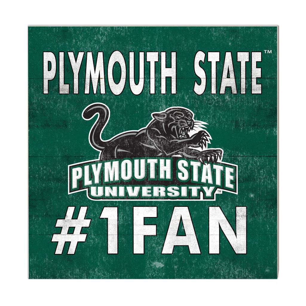 10x10 Team Color #1 Fan Plymouth State University Panthers