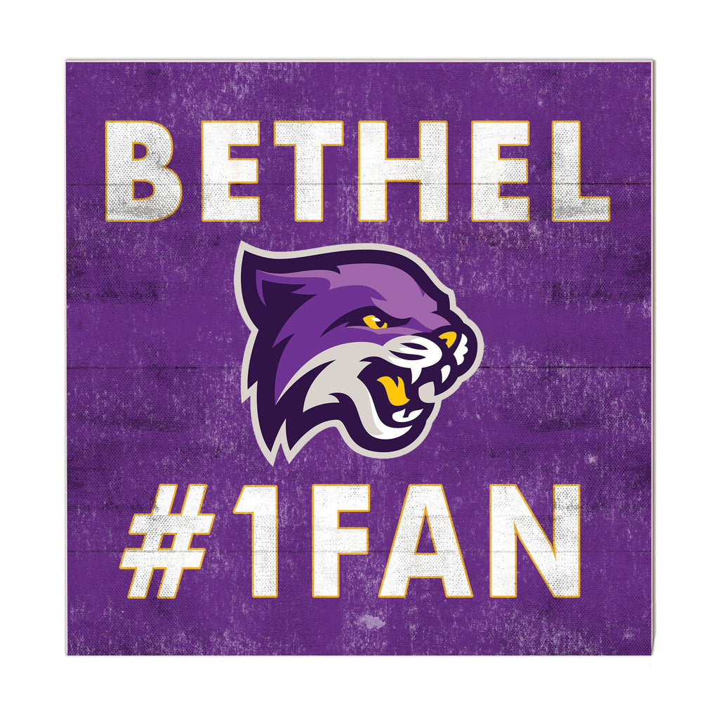 10x10 Team Color #1 Fan Bethel University Wildcats