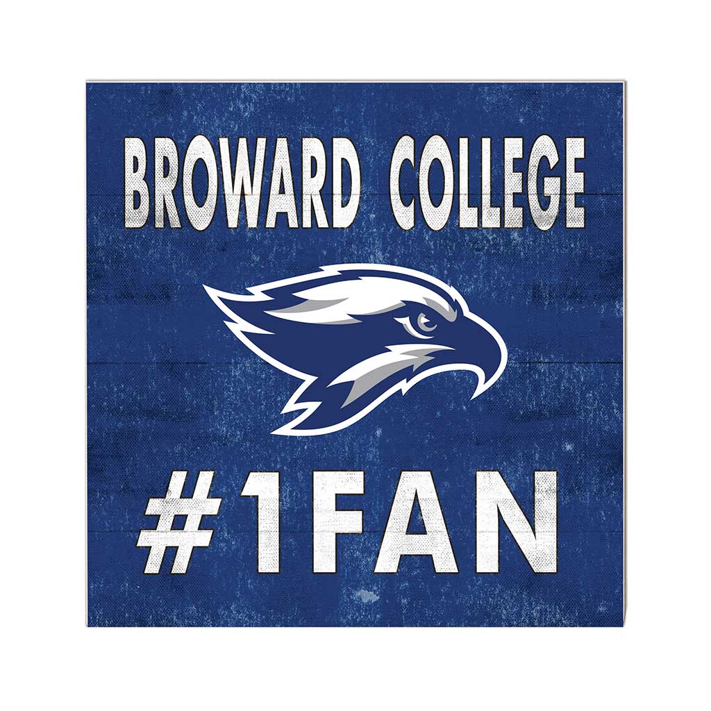 10x10 Team Color #1 Fan Broward College Seahawks