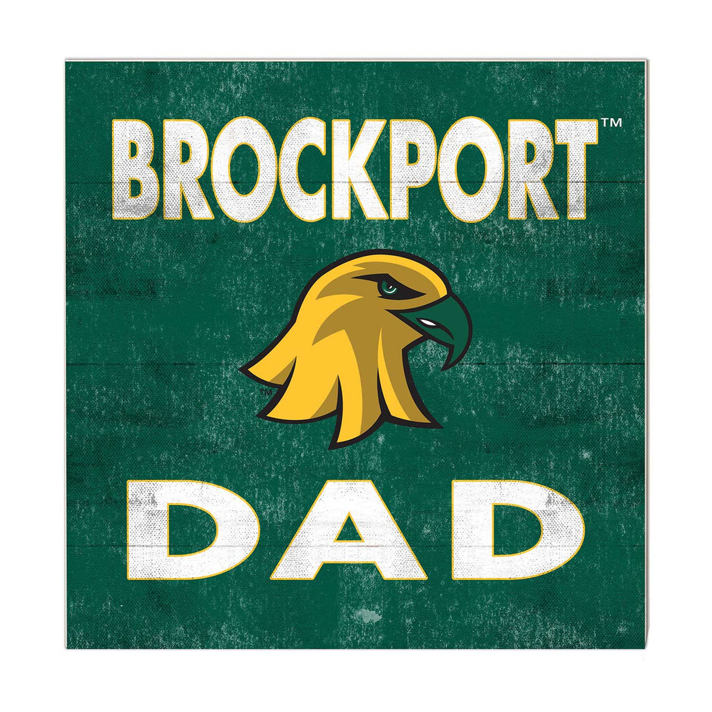 10x10 Team Color Dad College at SUNY Brockport Golden Eagles