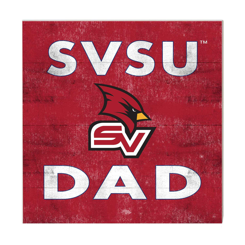 10x10 Team Color Dad Saginaw Valley State University Cardinals