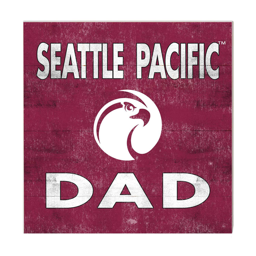 10x10 Team Color Dad Seattle Pacific University Falcons