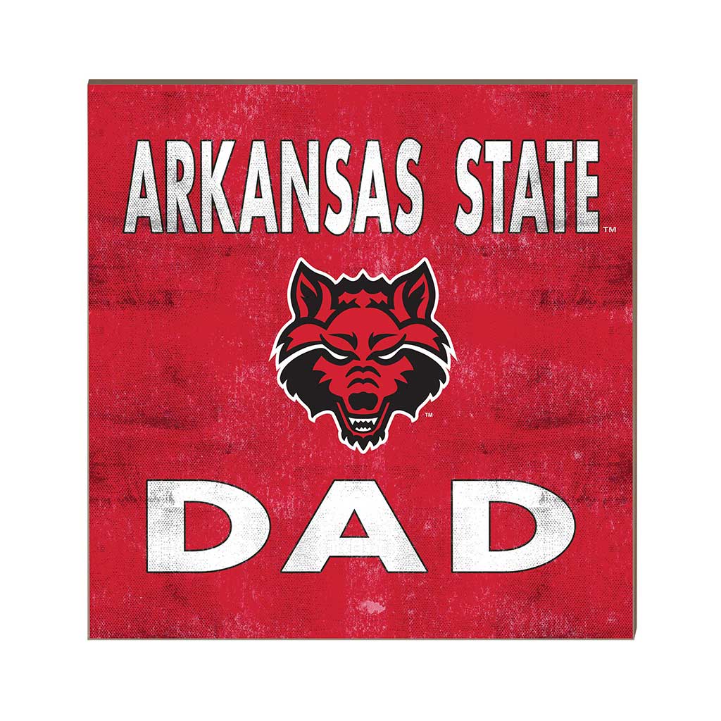 10x10 Team Color Dad Arkansas State Red Wolves