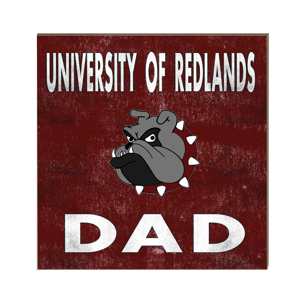 10x10 Team Color Dad University of Redlands Bulldogs