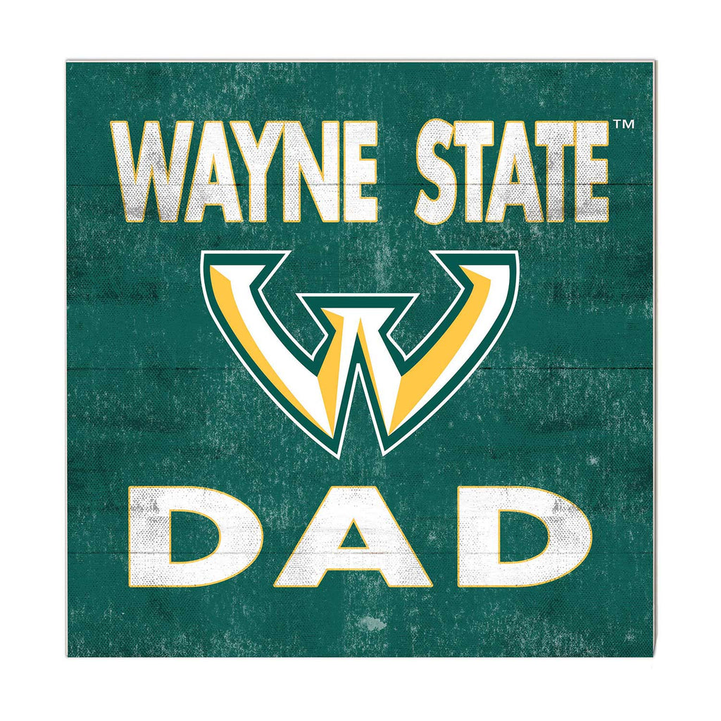 10x10 Team Color Dad Wayne State University Warriors