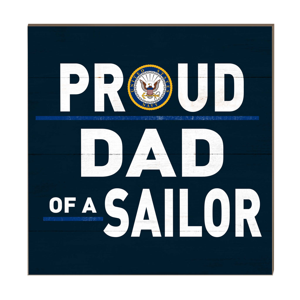 10x10 Military Proud Dad Navy