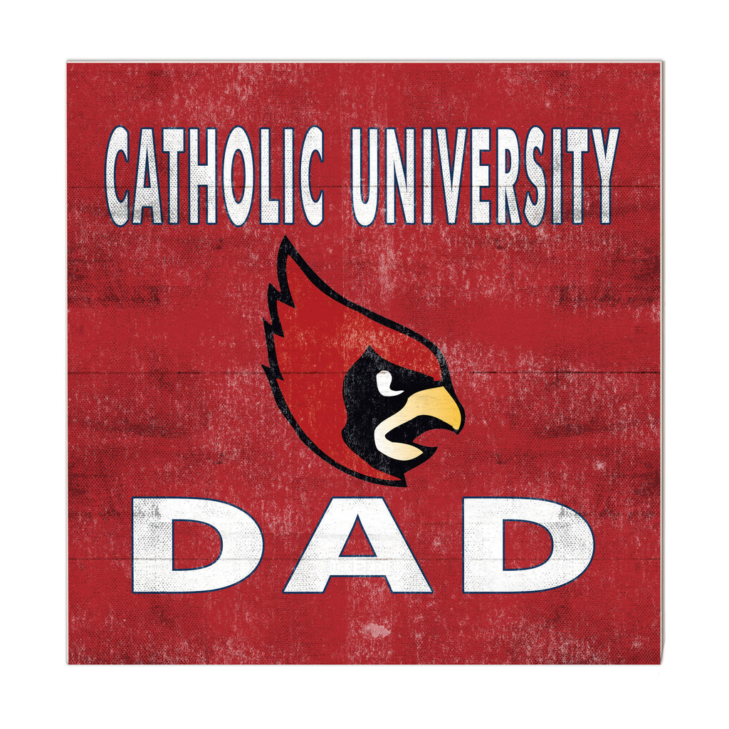 10x10 Team Color Dad Catholic University Cardinals