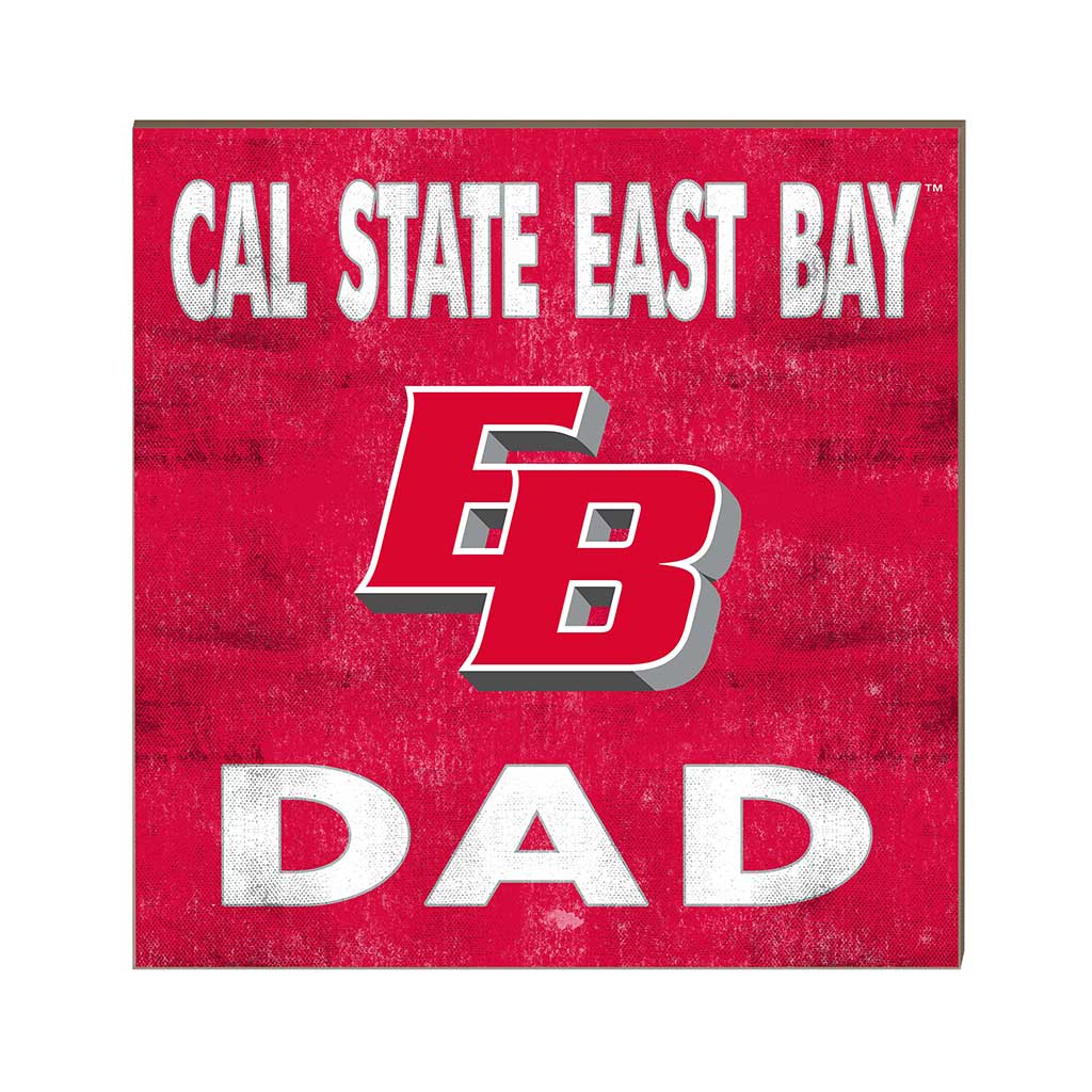 10x10 Team Color Dad California State East Bay Pioneers